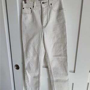 Abercrombie Ankle Straight Women's White Jeans